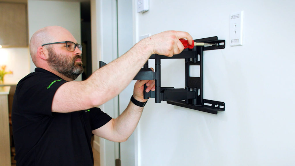 Installing a TV mount into metal studs