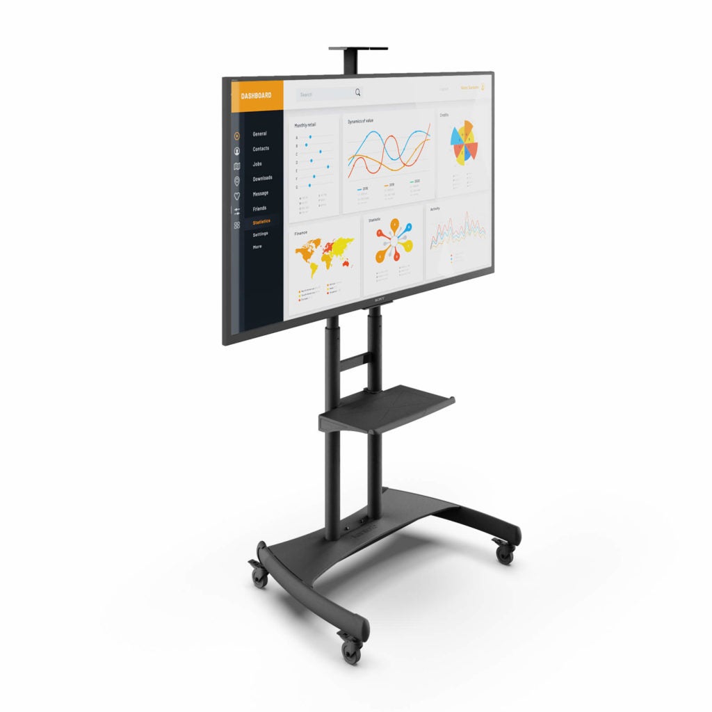 Kanto MTM82PL Moveable Rolling TV Cart Stand Kanto Mounts