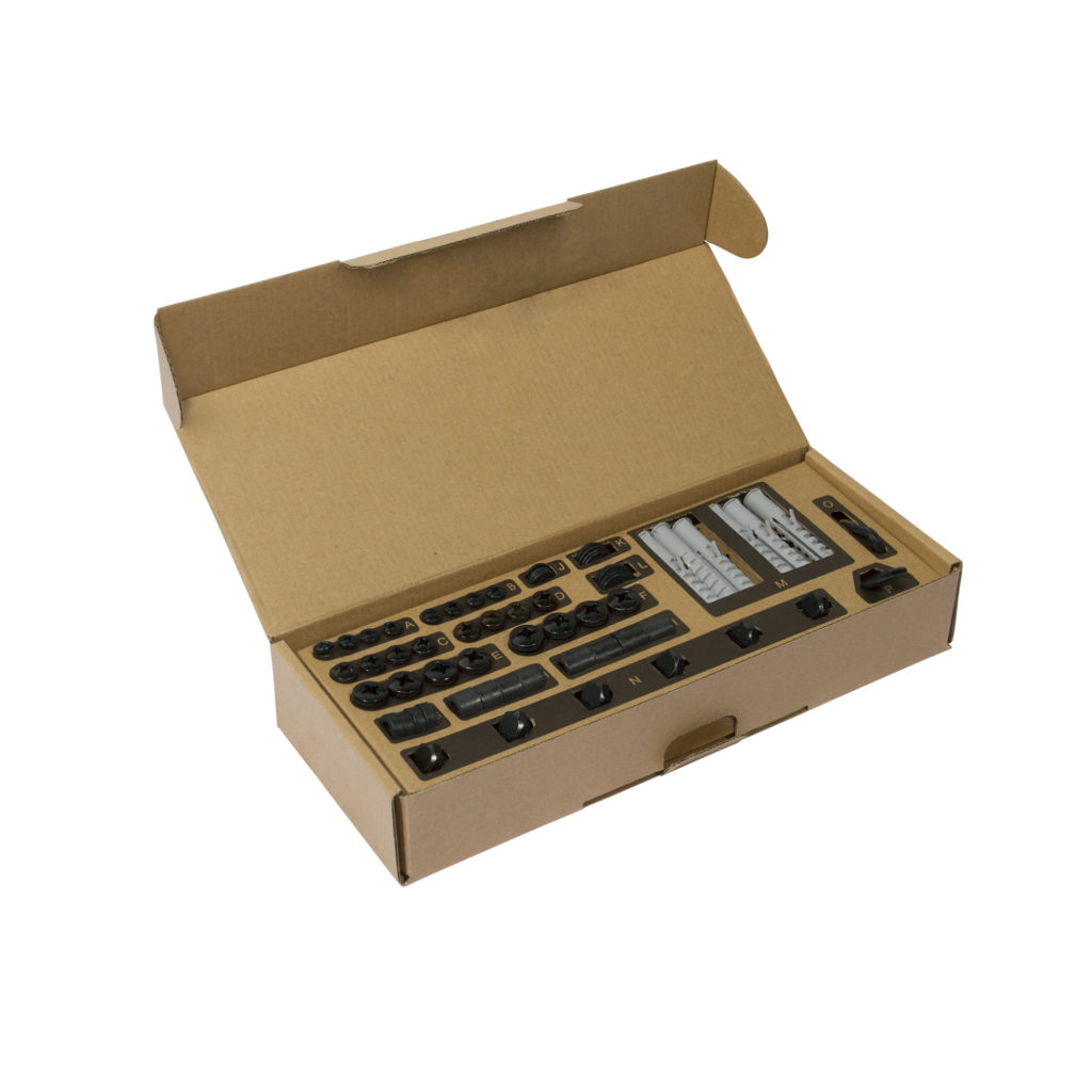 Organized bolt box display of a Kanto PDX680